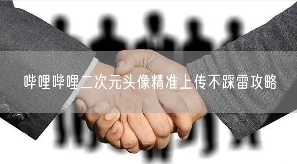 哔哩哔哩二次元头像精准上传不踩雷攻略