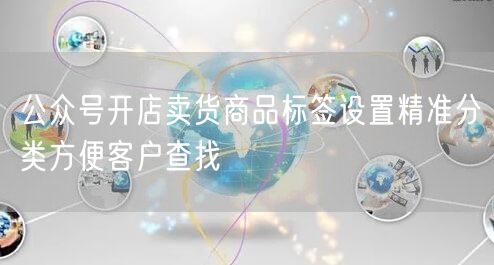 公众号开店卖货商品标签设置精准分类方便客户查找