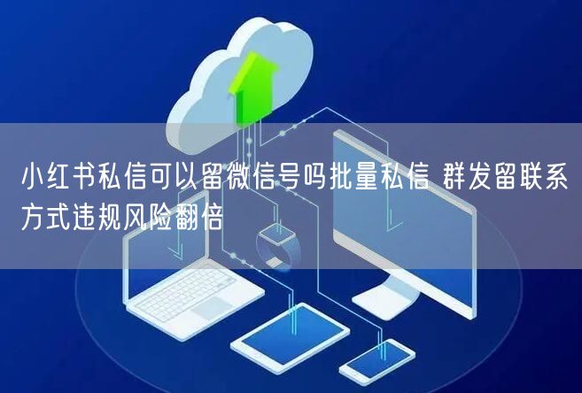 小红书私信可以留微信号吗批量私信 群发留联系方式违规风险翻倍