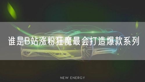 谁是B站涨粉狂魔最会打造爆款系列