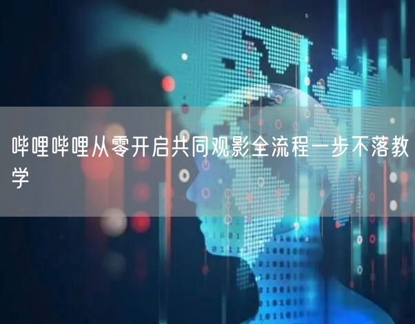 哔哩哔哩从零开启共同观影全流程一步不落教学