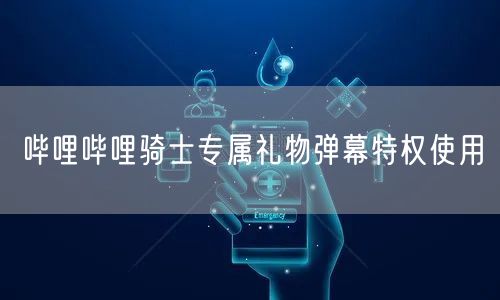 哔哩哔哩骑士专属礼物弹幕特权使用