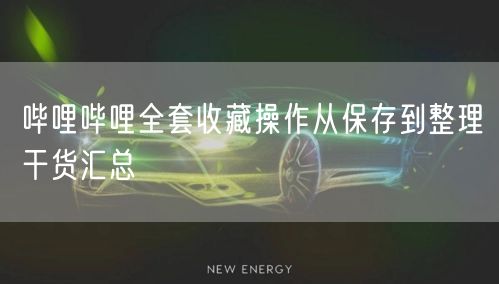 哔哩哔哩全套收藏操作从保存到整理干货汇总