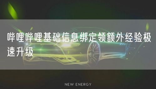 哔哩哔哩基础信息绑定领额外经验极速升级
