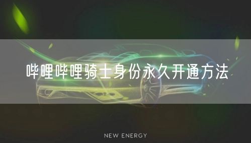 哔哩哔哩骑士身份永久开通方法