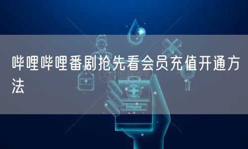 哔哩哔哩番剧抢先看会员充值开通方法