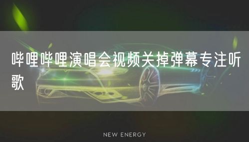 哔哩哔哩演唱会视频关掉弹幕专注听歌