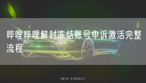 哔哩哔哩解封冻结账号申诉激活完整流程