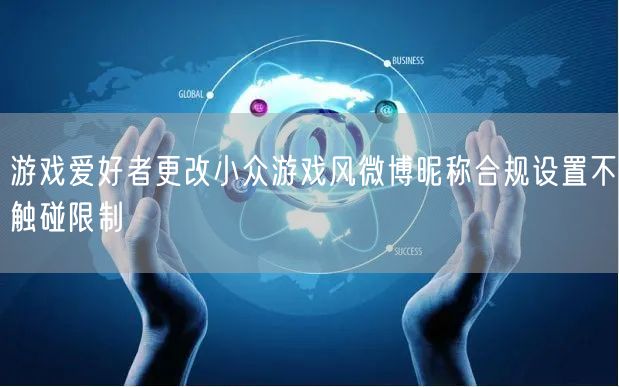 游戏爱好者更改小众游戏风微博昵称合规设置不触碰限制