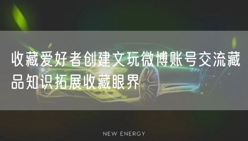 收藏爱好者创建文玩微博账号交流藏品知识拓展收藏眼界