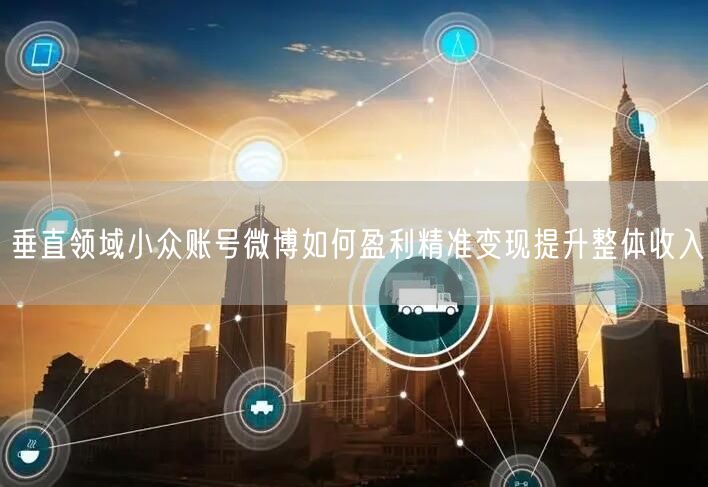 垂直领域小众账号微博如何盈利精准变现提升整体收入